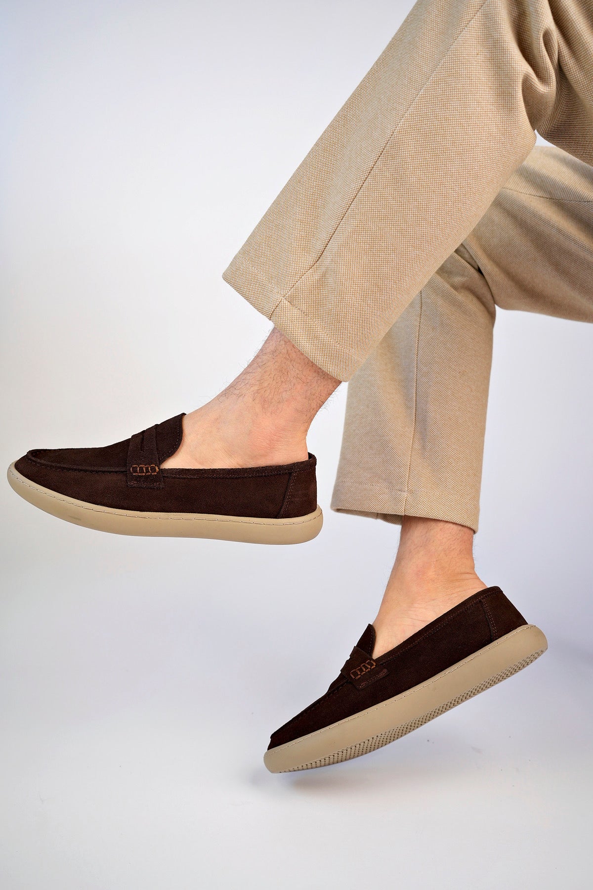Muggo DENZEL Guaranteed Casual Classic Genuine Leather Casual  Comfortable Orthopedic Laceless Men Shoes