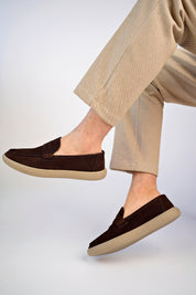 Muggo DENZEL Guaranteed Casual Classic Genuine Leather Casual  Comfortable Orthopedic Laceless Men Shoes
