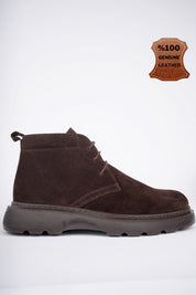Muggo HENRY Guaranteed Laced Genuine Leather Comfortable Sole Men Chelsea Boot