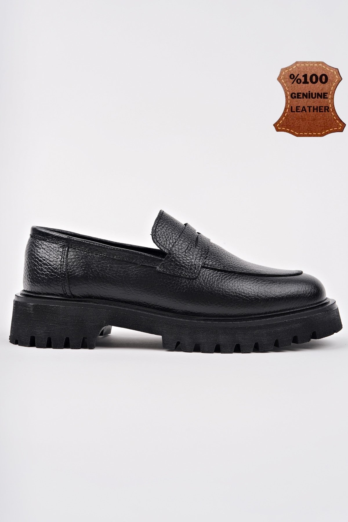 Muggo PARADISE Genuine Leather Thick Sole Casual Moccasin Women Loafer Shoes
