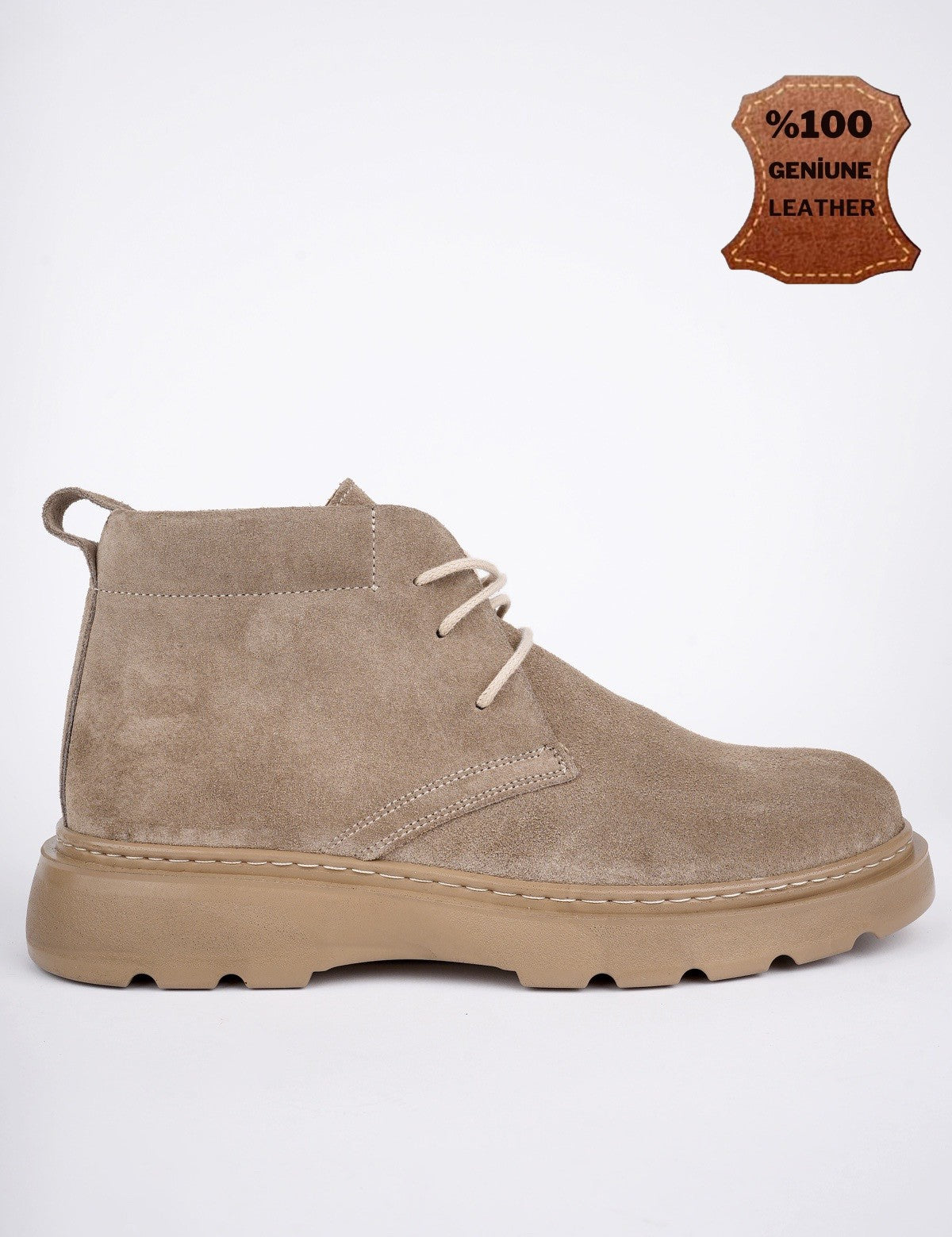 Muggo HENRY Guaranteed Laced Genuine Leather Comfortable Sole Men Chelsea Boot