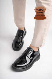 Muggo SMITH Guaranteed Casual Classic Genuine Leather Casual  Comfortable Orthopedic Thick Sole Men Shoes