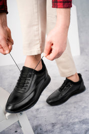 Muggo Fire Guaranteed Men Casual Classic Genuine Leather Casual  Comfortable Orthopedic Shoes