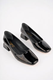 Muggo LILITH Guaranteed Square-Toed Short Heeled Women Casual Shoes