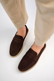 Muggo DENZEL Guaranteed Casual Classic Genuine Leather Casual  Comfortable Orthopedic Laceless Men Shoes