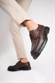 Muggo SAMUEL Guaranteed Casual Classic Genuine Leather Casual Comfortable Orthopedic Thick Sole Men Shoes