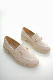 Muggo SUSSIE Guaranteed Metal Buckled Women Loafer Casual Shoes