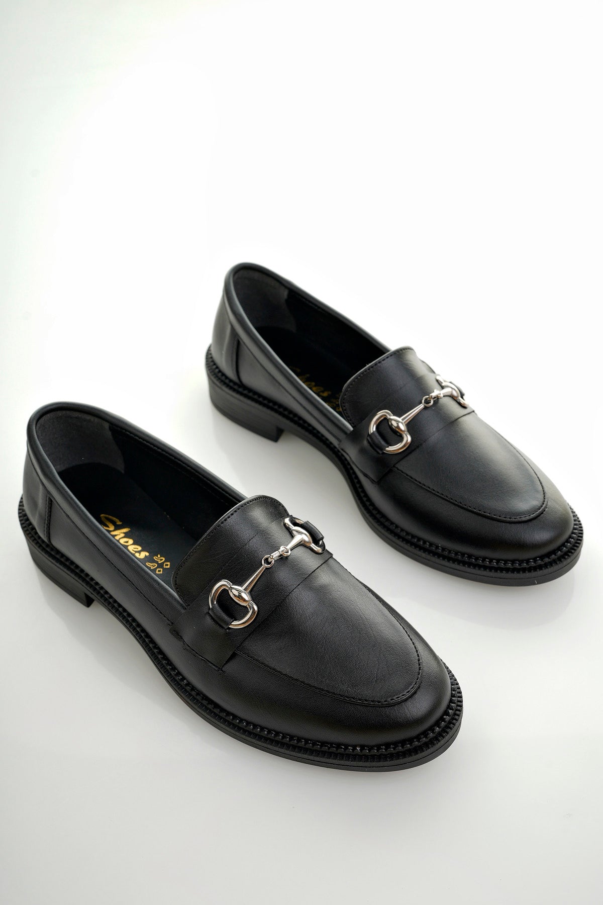 Muggo SUSSIE Guaranteed Metal Buckled Women Loafer Casual Shoes