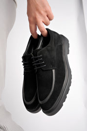 Muggo SAMUEL Guaranteed Casual Classic Genuine Leather Casual Comfortable Orthopedic Thick Sole Men Shoes-  Suede