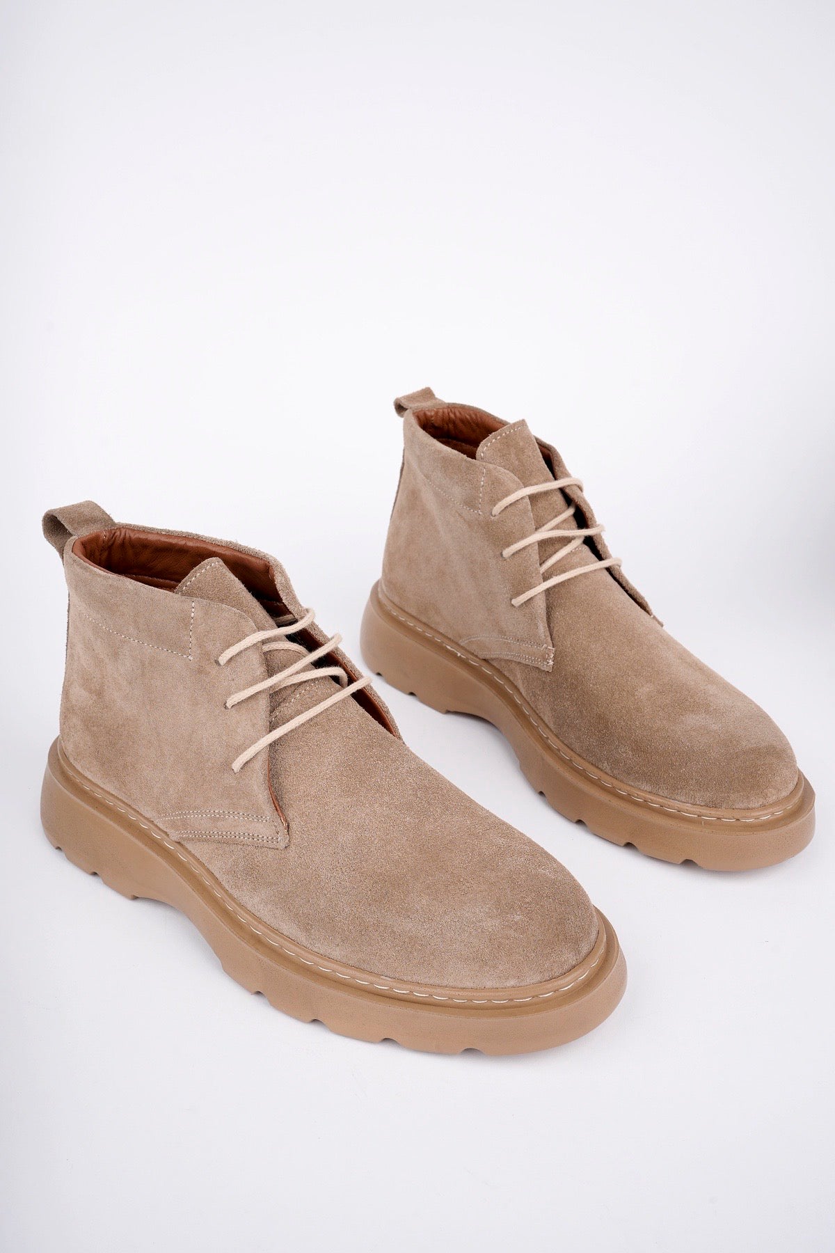 Muggo HENRY Guaranteed Laced Genuine Leather Comfortable Sole Men Chelsea Boot
