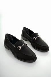 Muggo SUSSIE Guaranteed Metal Buckled Women Loafer Casual Shoes