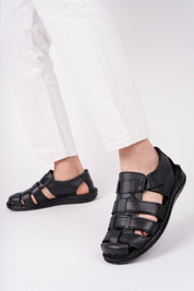 Muggo Edinburg Guaranteed Men Casual Genuine Leather Comfortable Soft Sole Orthopedic Sandal