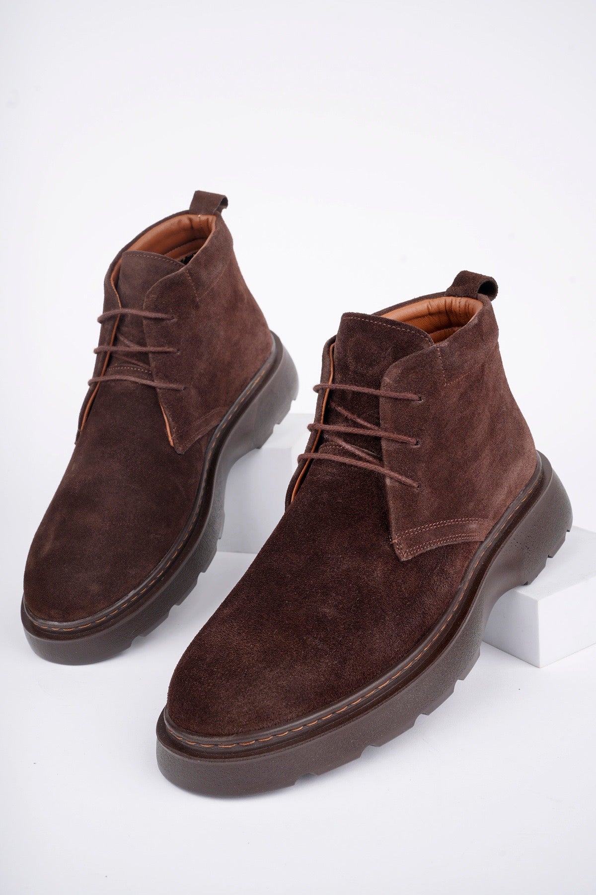 Muggo HENRY Guaranteed Laced Genuine Leather Comfortable Sole Men Chelsea Boot