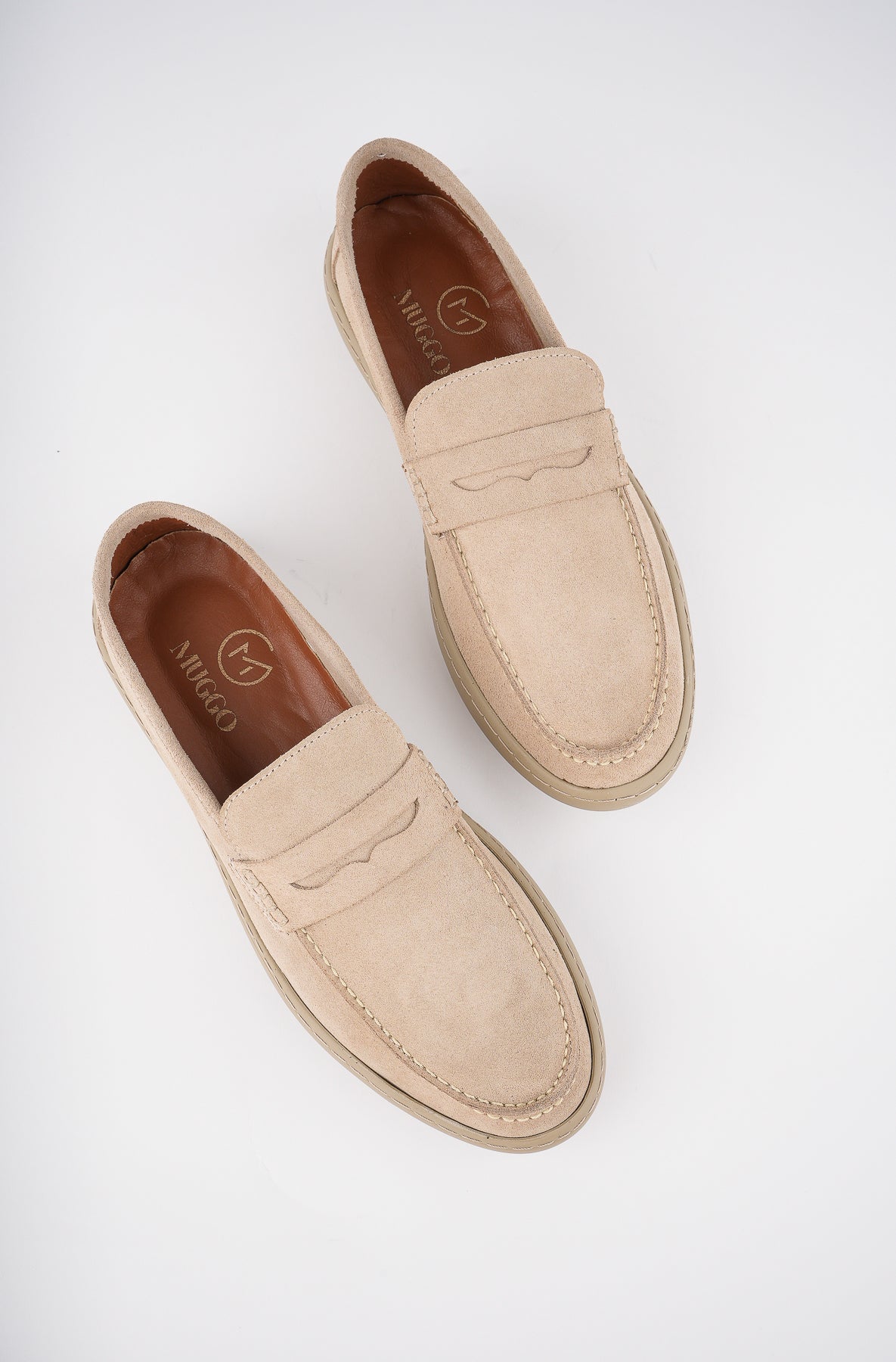 Muggo DENZEL Guaranteed Casual Classic Genuine Leather Casual  Comfortable Orthopedic Laceless Men Shoes
