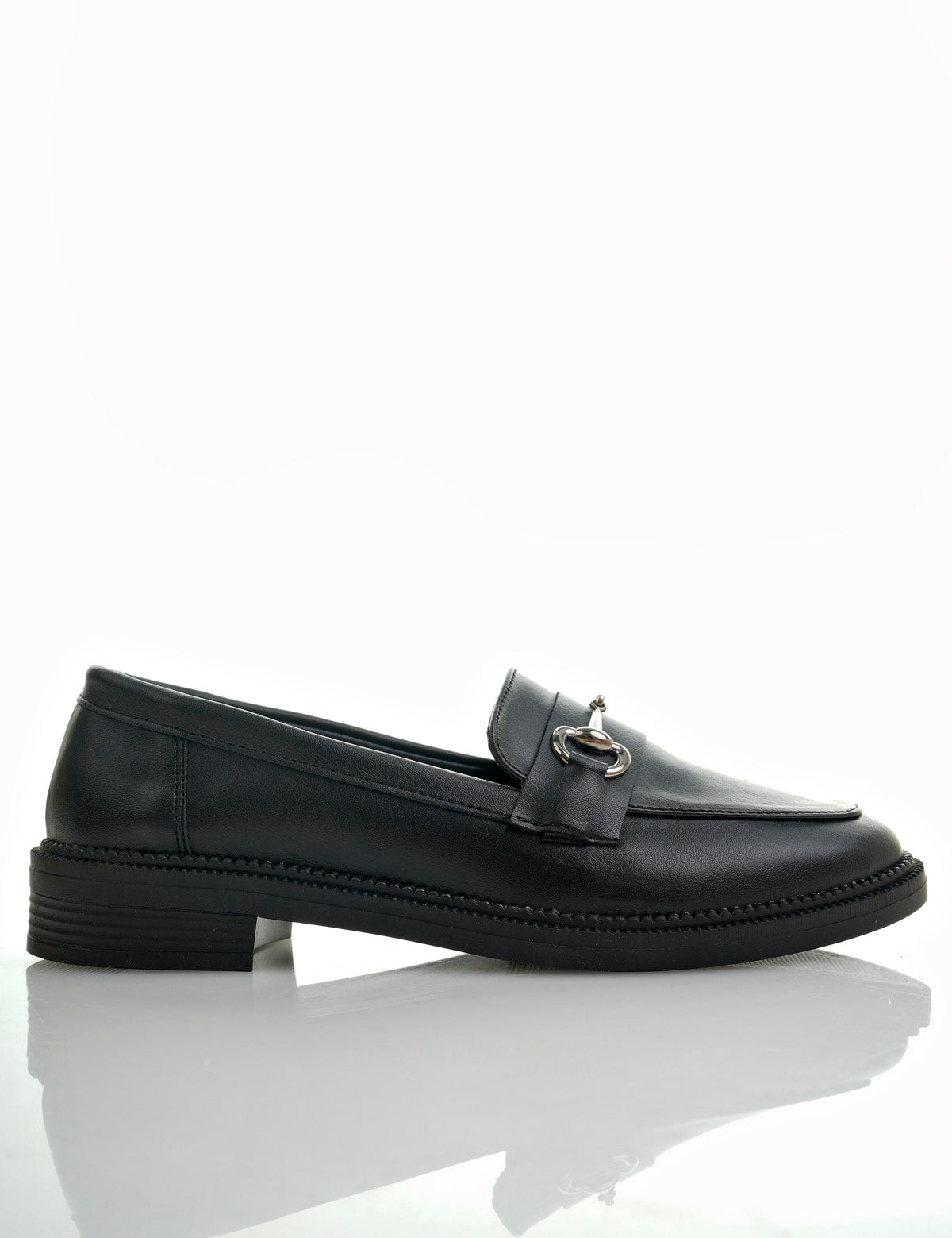 Muggo SUSSIE Guaranteed Metal Buckled Women Loafer Casual Shoes