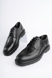 Muggo ANDRE Guaranteed Classic Genuine Leather Laced Orthopedic Men Casual Shoes