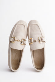Muggo MONA Guaranteed Metal Buckled Leather Women Loafer Casual Shoes