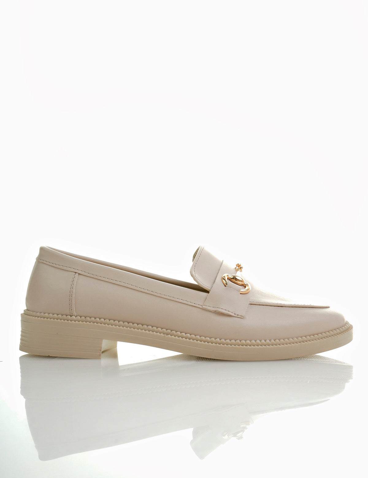 Muggo SUSSIE Guaranteed Metal Buckled Women Loafer Casual Shoes