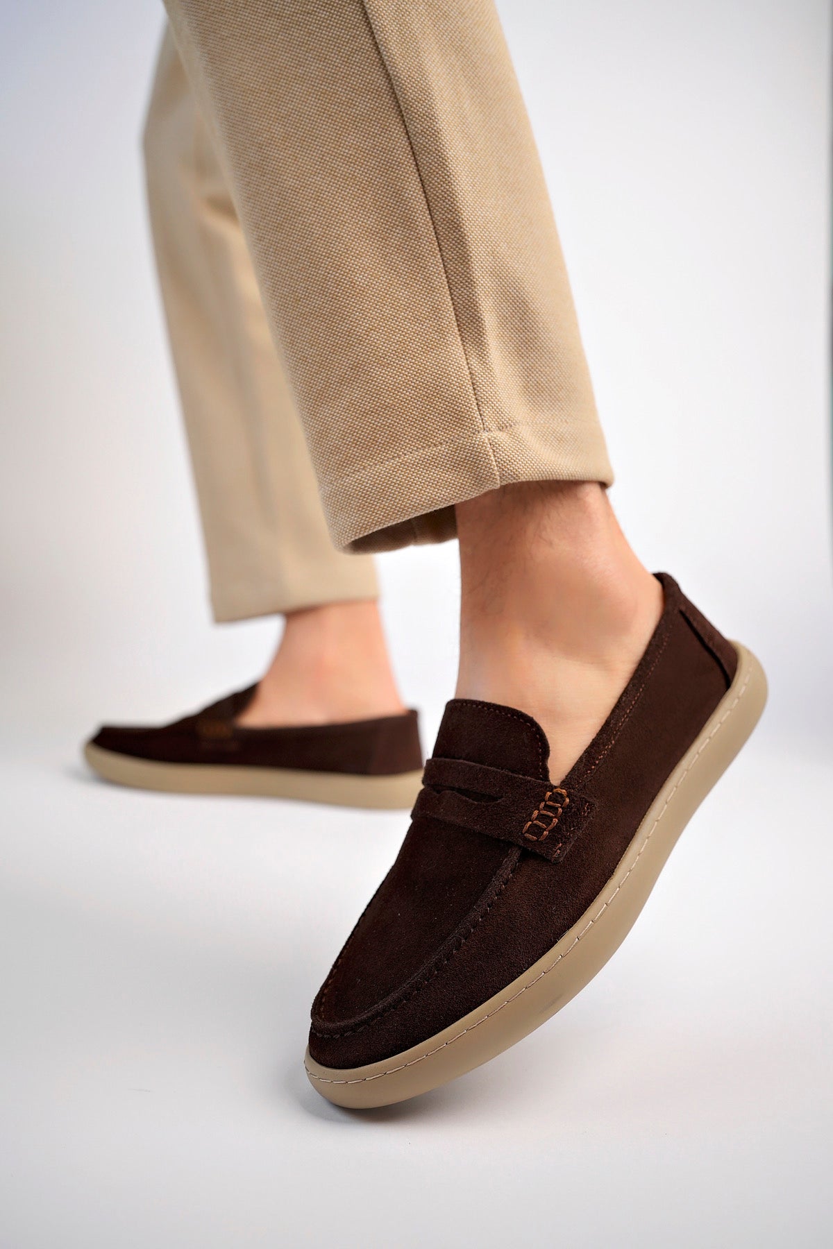Muggo DENZEL Guaranteed Casual Classic Genuine Leather Casual  Comfortable Orthopedic Laceless Men Shoes