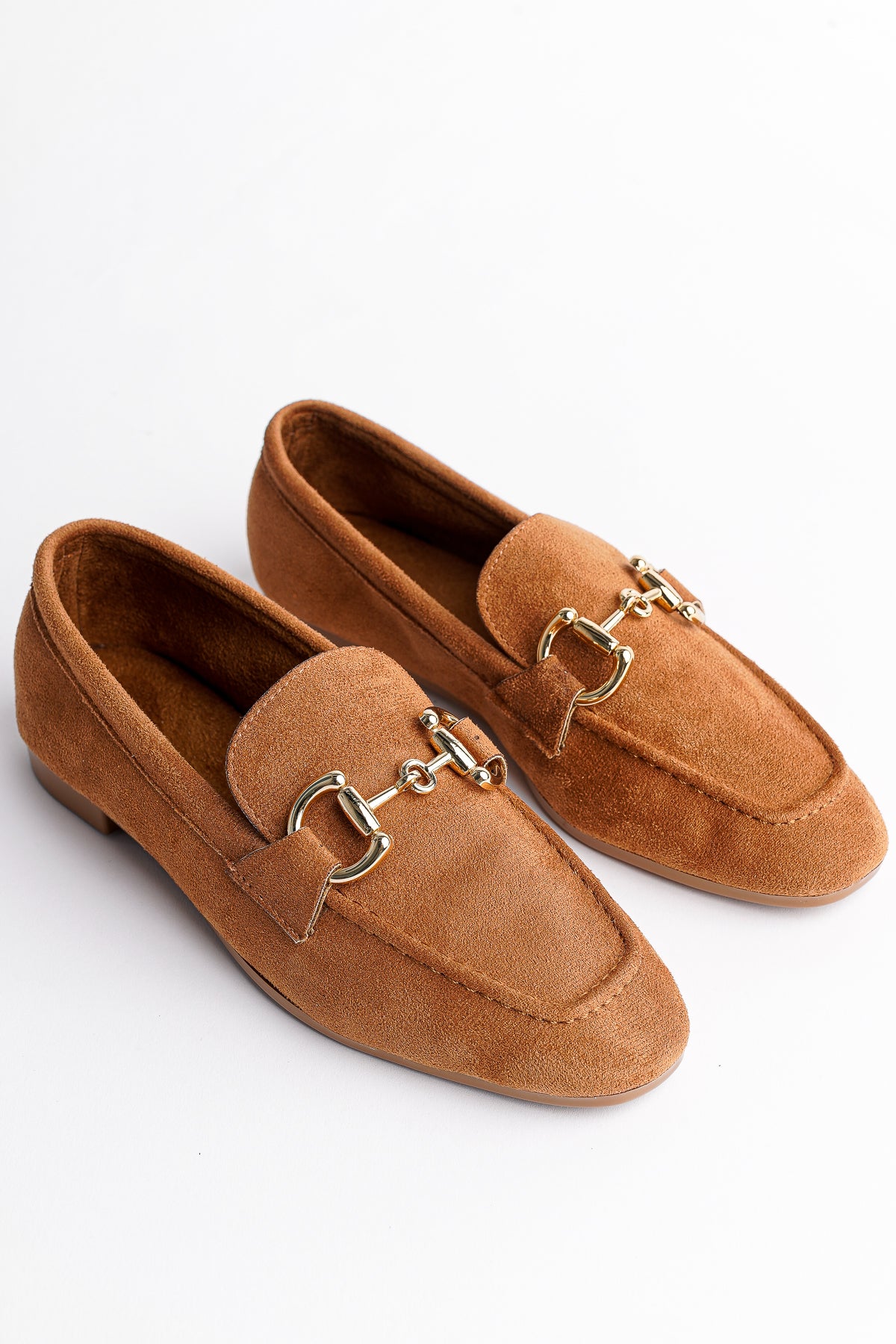 Muggo MONA Guaranteed Metal Buckled Leather Women Loafer Casual Shoes