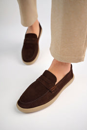 Muggo DENZEL Guaranteed Casual Classic Genuine Leather Casual  Comfortable Orthopedic Laceless Men Shoes