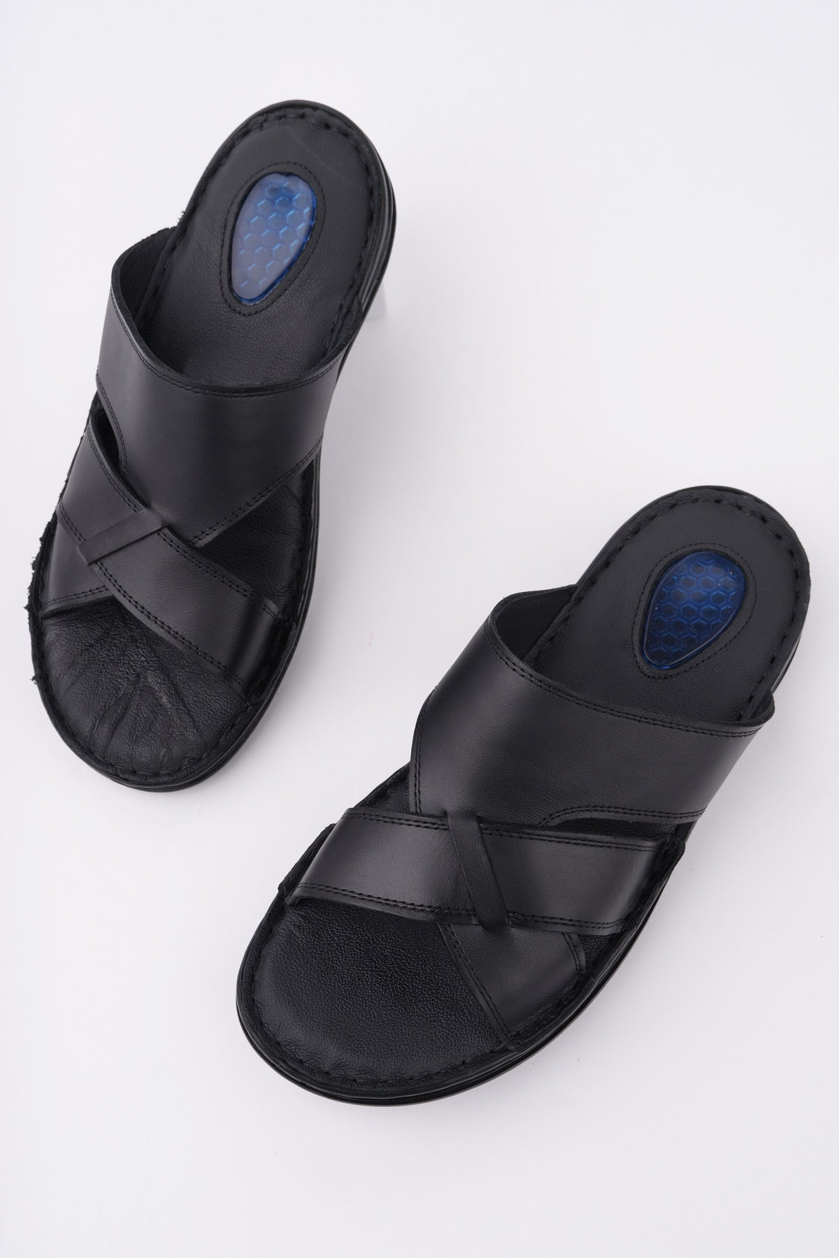 Muggo Eco Guaranteed Men Casual Genuine Leather Comfortable Soft Sole Orthopedic Slippers