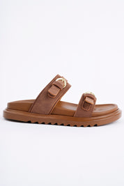 Muggo OVELA Double-Strap Adjustable Belted Casual Women Slippers