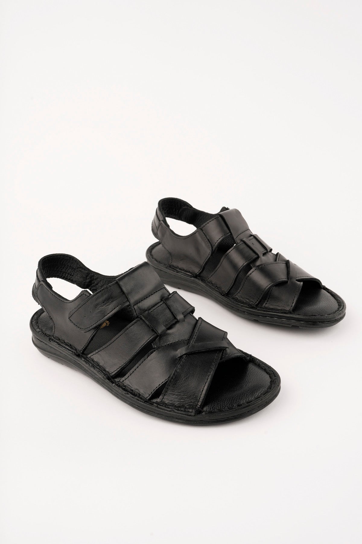 Muggo Charles Guaranteed Men Casual Genuine Leather Comfortable Soft Sole Orthopedic Sandal