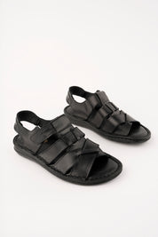 Muggo Charles Guaranteed Men Casual Genuine Leather Comfortable Soft Sole Orthopedic Sandal