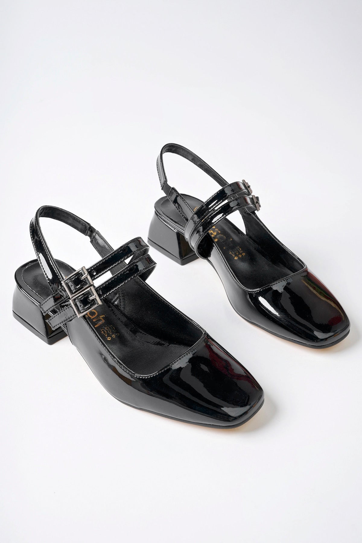 Muggo JANE Guaranteed Backless Square-Toed Women Casual Short Heeled Shoes