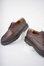 Muggo SAMUEL Guaranteed Casual Classic Genuine Leather Casual Comfortable Orthopedic Thick Sole Men Shoes