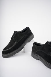 Muggo SAMUEL Guaranteed Casual Classic Genuine Leather Casual Comfortable Orthopedic Thick Sole Men Shoes-  Suede