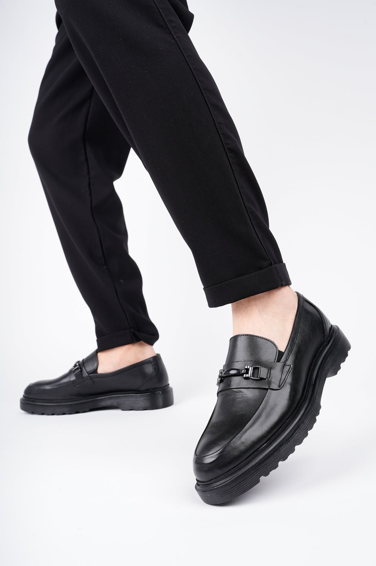 Muggo FABREGAS Genuine Leather Classic Casual Orthopedic Men Shoes