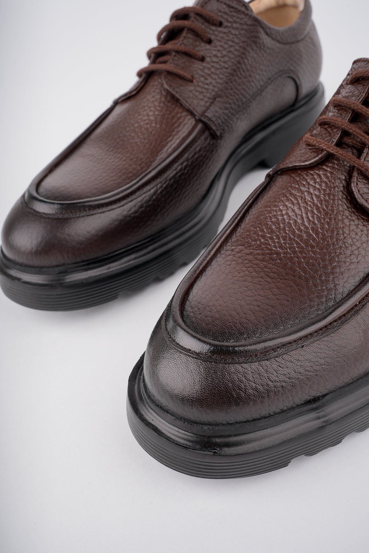Muggo SAMUEL Guaranteed Casual Classic Genuine Leather Casual Comfortable Orthopedic Thick Sole Men Shoes