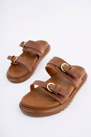 Muggo OVELA Double-Strap Adjustable Belted Casual Women Slippers