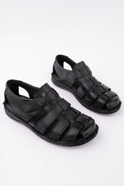 Muggo Edinburg Guaranteed Men Casual Genuine Leather Comfortable Soft Sole Orthopedic Sandal
