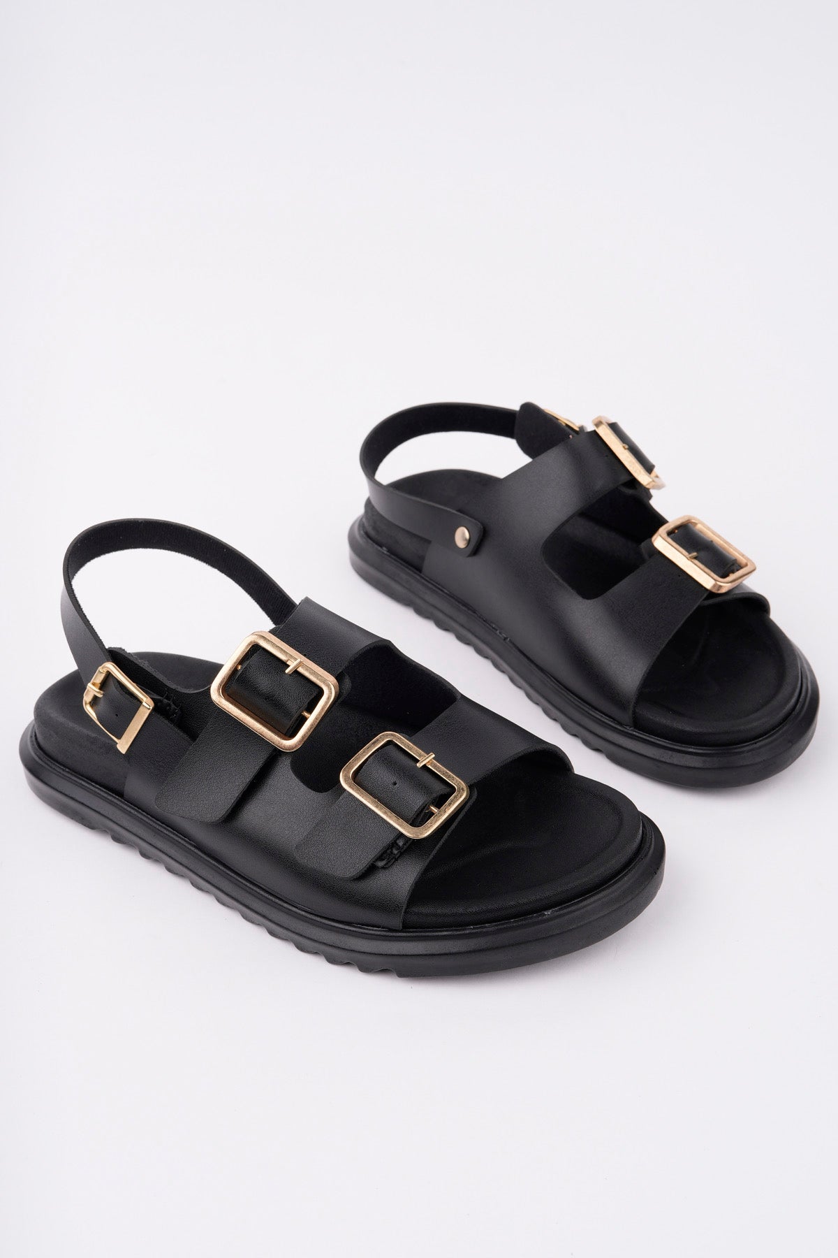 Muggo MEGGIE Double-Strap Adjustable Buckle Daily Women’s Sandal