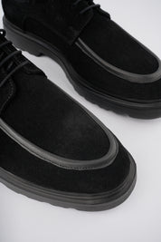 Muggo SAMUEL Guaranteed Casual Classic Genuine Leather Casual Comfortable Orthopedic Thick Sole Men Shoes-  Suede