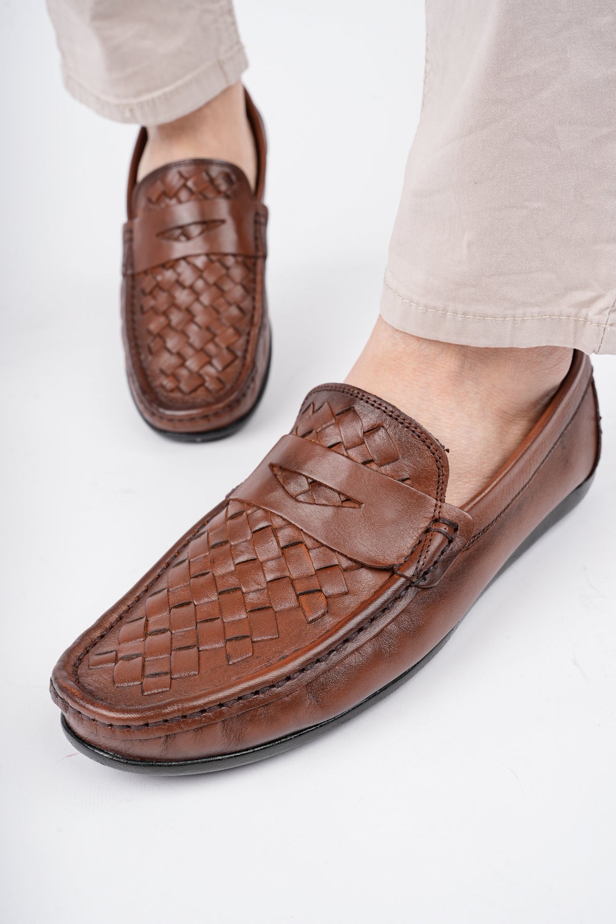 Muggo WOLTZ Guaranteed Classic Genuine Leather Casual Men Shoes