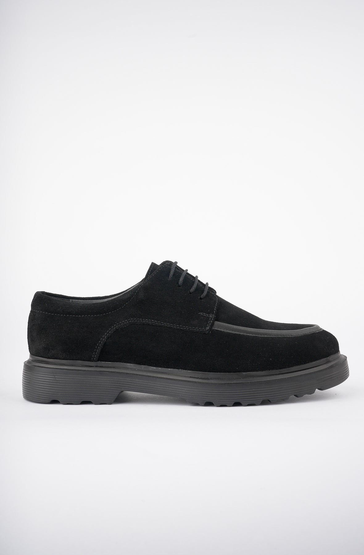 Muggo SAMUEL Guaranteed Casual Classic Genuine Leather Casual Comfortable Orthopedic Thick Sole Men Shoes-  Suede