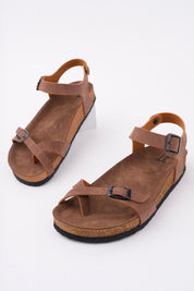 Muggo BLAUS Adjustable Buckle Daily Women’s Toe Post Sandal