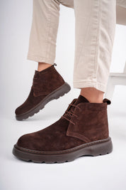 Muggo HENRY Guaranteed Laced Genuine Leather Comfortable Sole Men Chelsea Boot