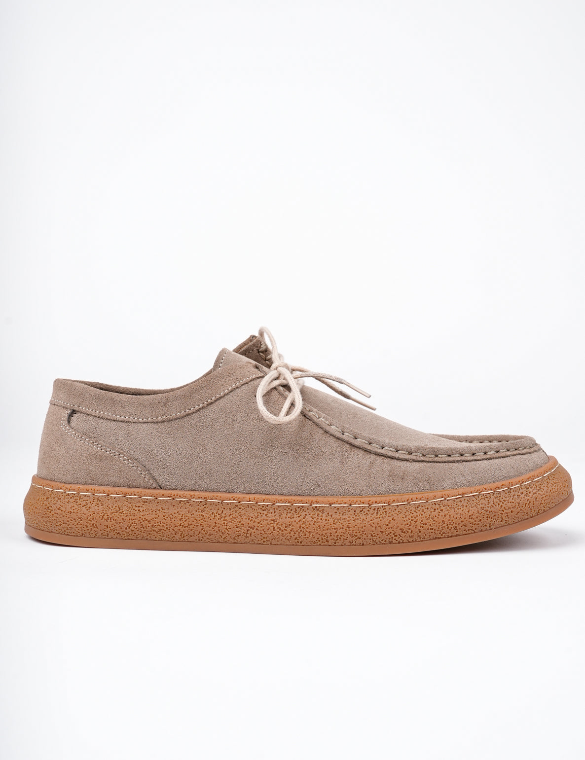 Muggo SANCHEZ Classic Genuine Leather Casual Orthopedic Laced Men Casual Shoes- Suede