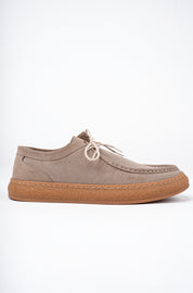 Muggo SANCHEZ Classic Genuine Leather Casual Orthopedic Laced Men Casual Shoes- Suede