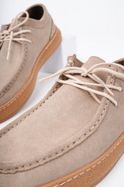 Muggo SANCHEZ Classic Genuine Leather Casual Orthopedic Laced Men Casual Shoes- Suede