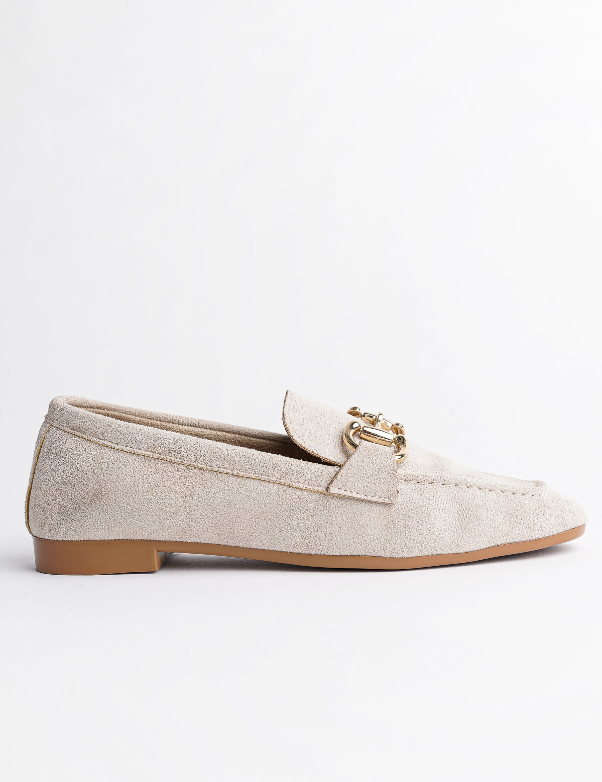 Muggo MONA Guaranteed Metal Buckled Leather Women Loafer Casual Shoes