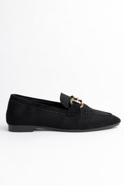 Muggo MONA Guaranteed Metal Buckled Leather Women Loafer Casual Shoes