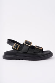 Muggo MEGGIE Double-Strap Adjustable Buckle Daily Women’s Sandal